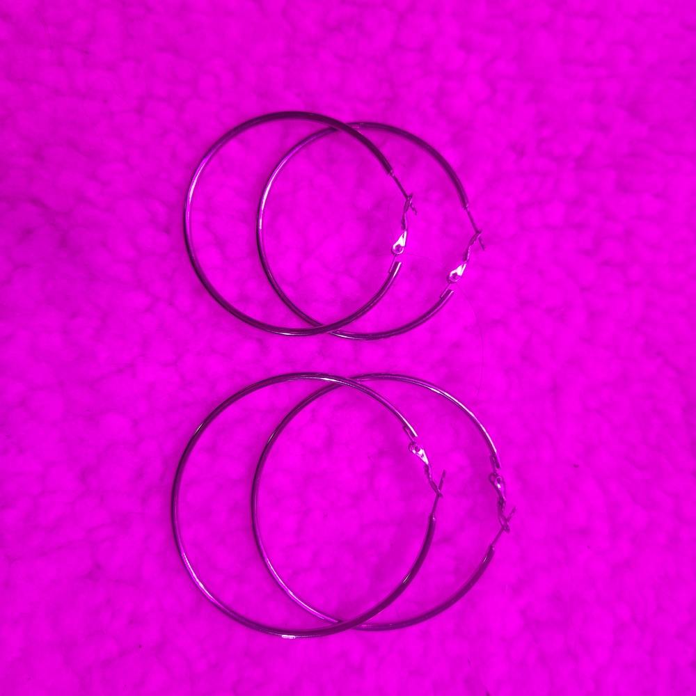Elegant Silver Hoop Earrings